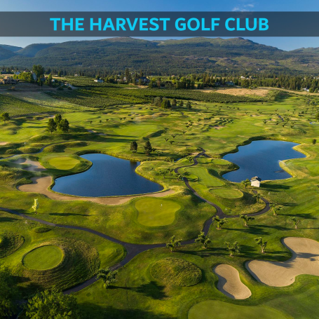 Kelowna golf course The Harvest Golf Club with orchard-lined fairways and scenic views